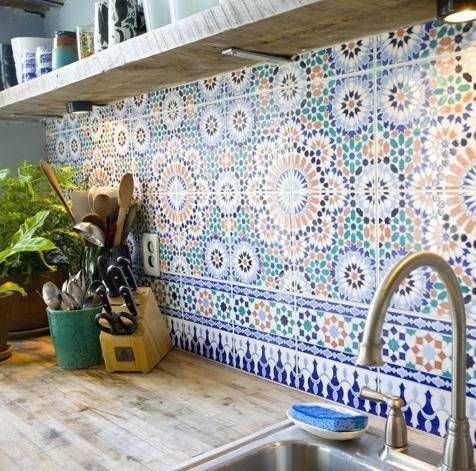 18 Gorgeous Wood Kitchen Countertop Ideas -   24 boho home decor
 ideas