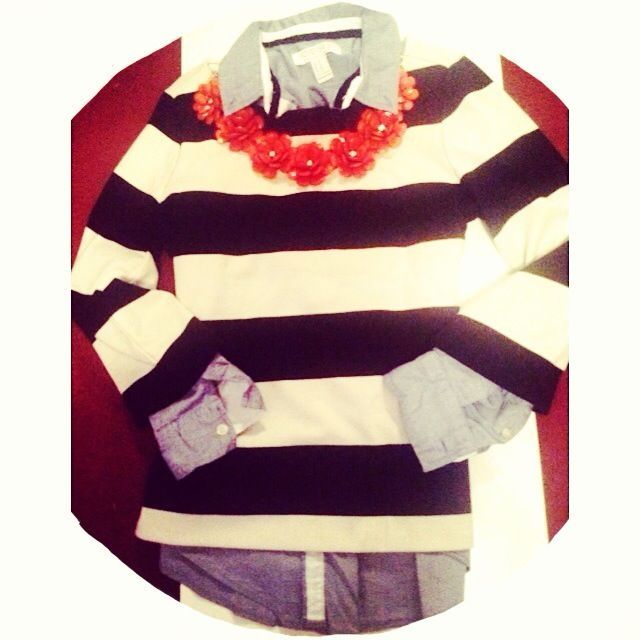 JCrew Style, Striped Sweater, Denim shirt #ootd Modest Fashion -   24 college style modest
 ideas