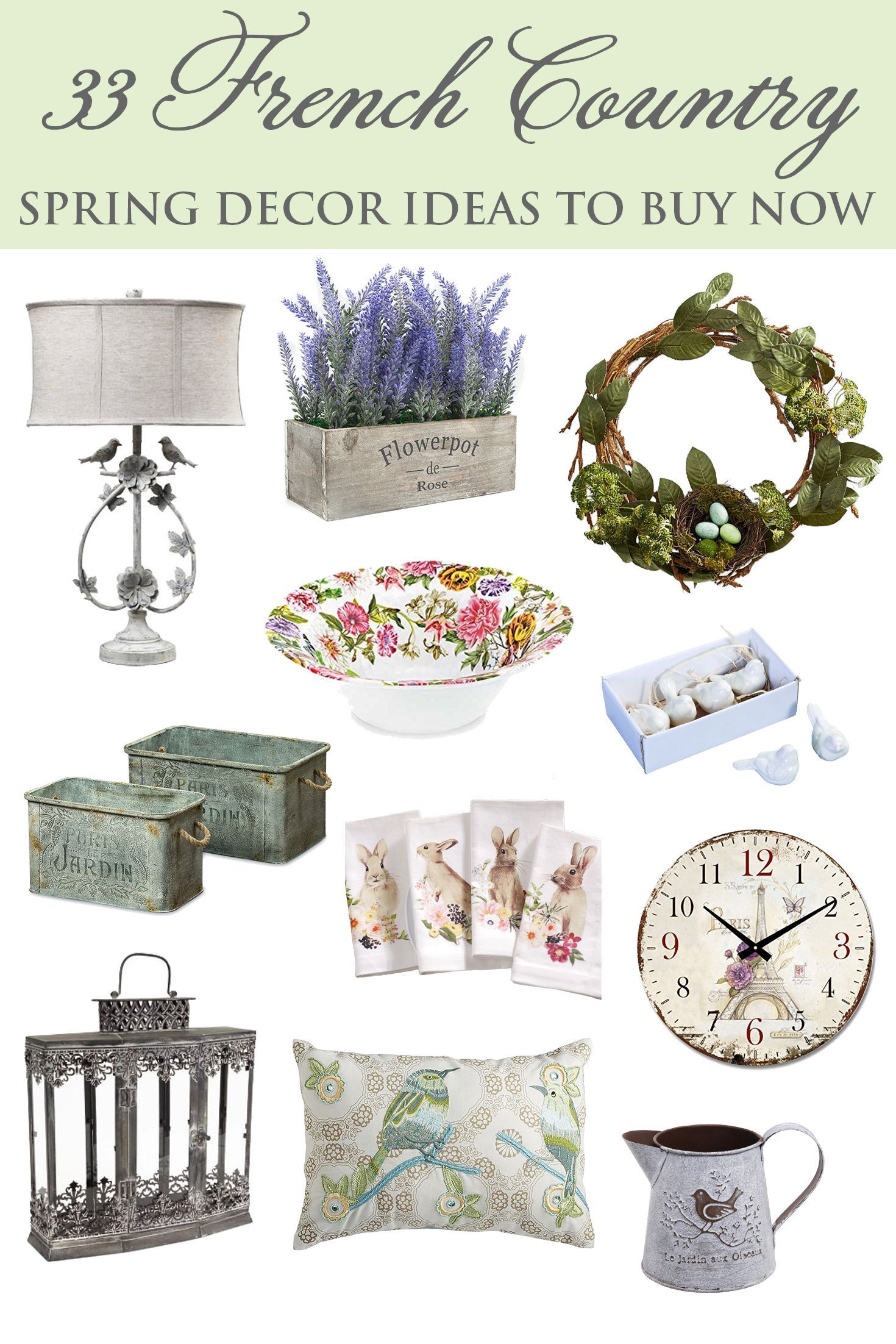 33 French Country Spring Decor Ideas to Buy Now -   24 country style accessories
 ideas