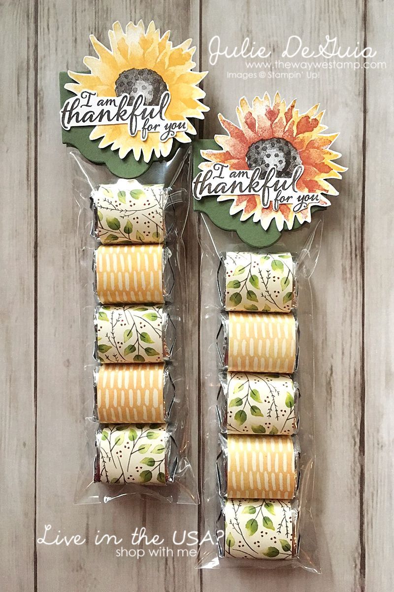 Thanksgiving Treat Bags with Painted Harvest and Painted Autumn DSP by Stampin' Up! | handmade gifts | rubber stamping | Julie DeGuia | The Way We Stamp -   24 crafts fair bags
 ideas