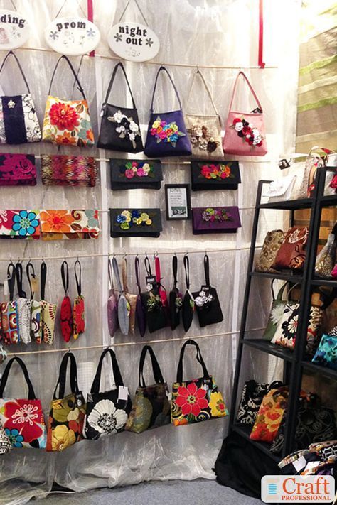Handbag Display Ideas - 9 Gorgeous Craft Booth Photos -   24 crafts fair bags
 ideas