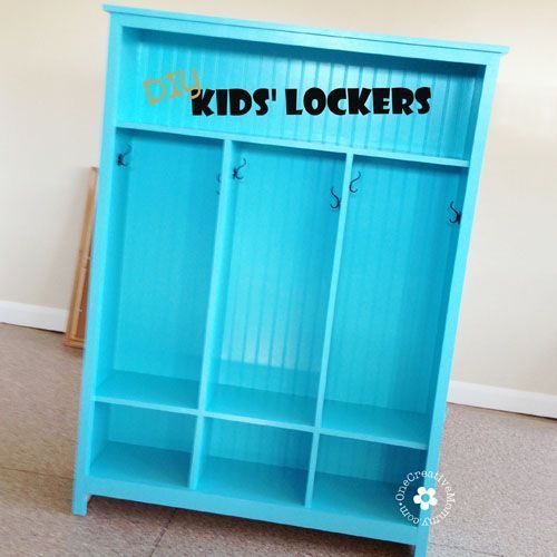 Make your own storage lockers! {Perfect for kids -   24 diy kids storage
 ideas