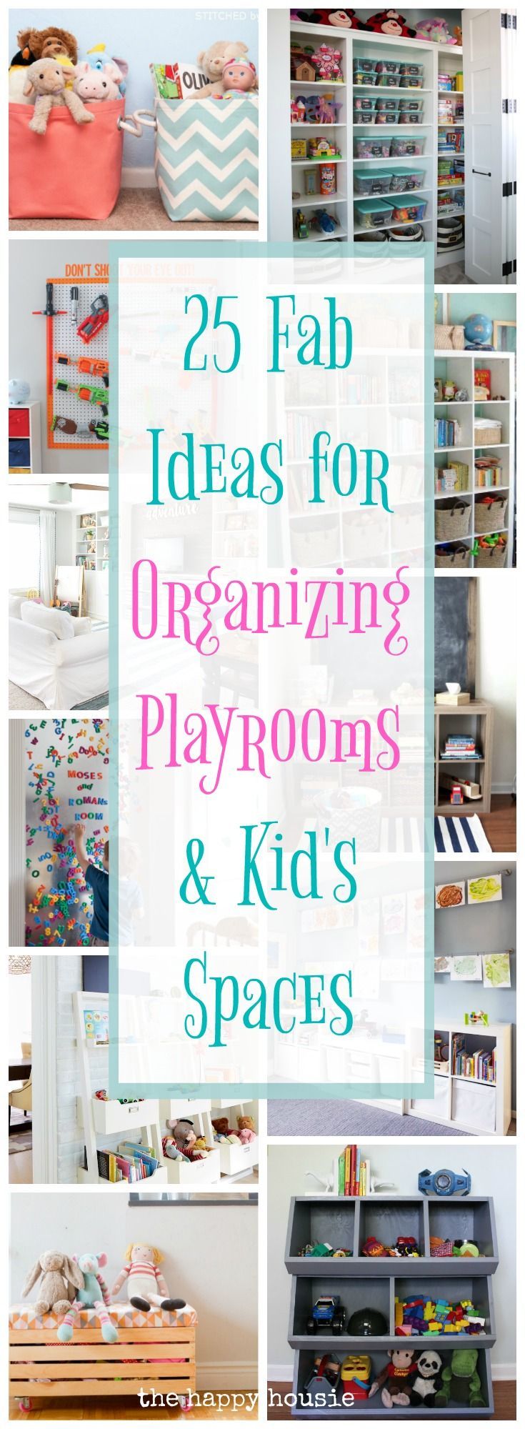 25 Fab Ideas for Organizing Playrooms & Kid's Spaces -   24 diy kids storage
 ideas