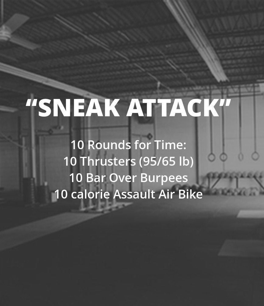 Sneak Attack -   24 fitness at training
 ideas