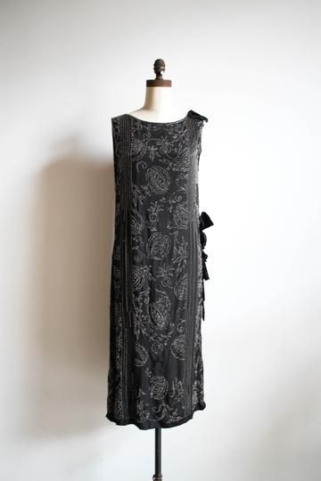 1920s French Hand-Beaded Silk Flapper Dress -   24 flapper style dress
 ideas