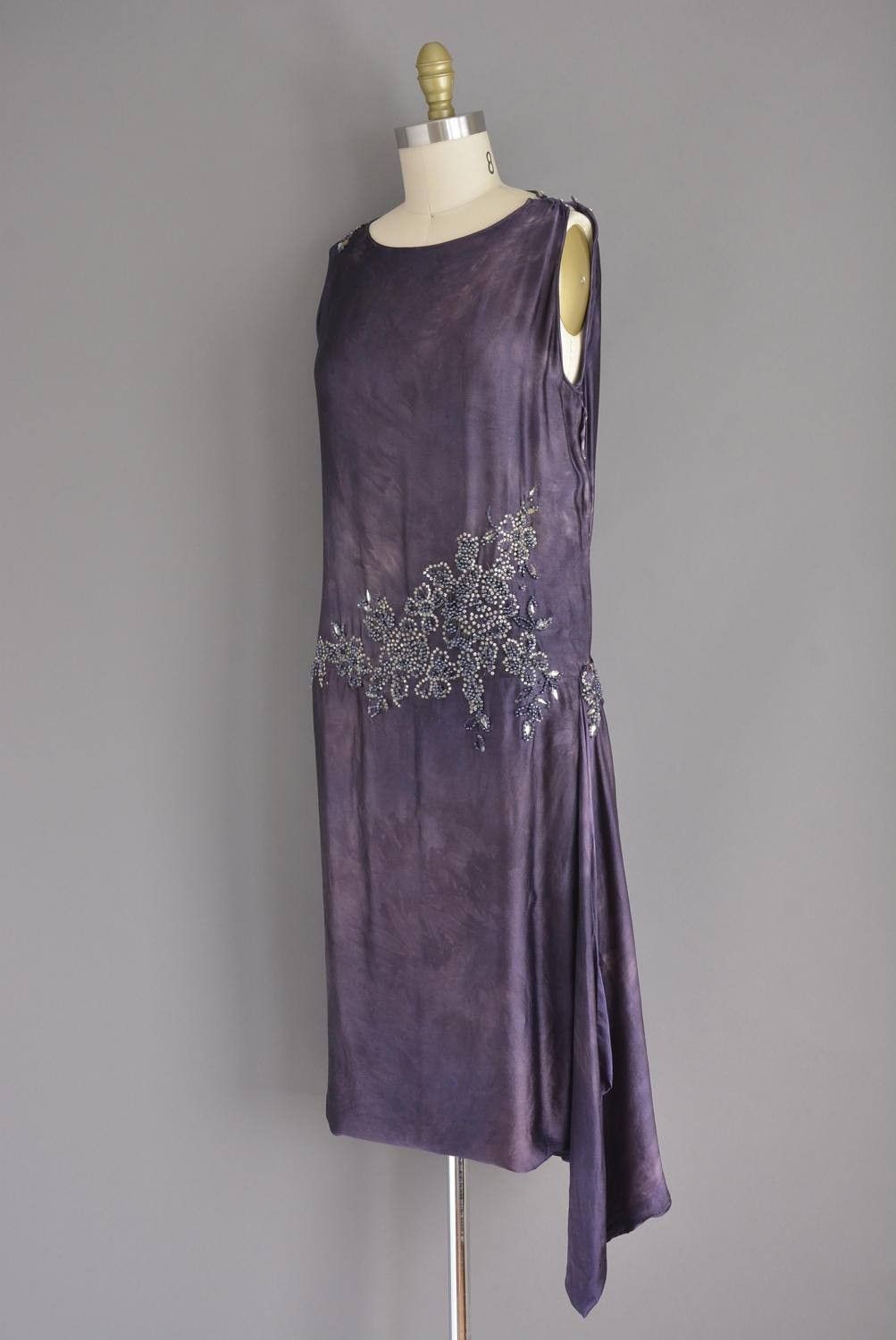 20s soft silk rhinestone beaded vintage flapper dress. -   24 flapper style dress
 ideas