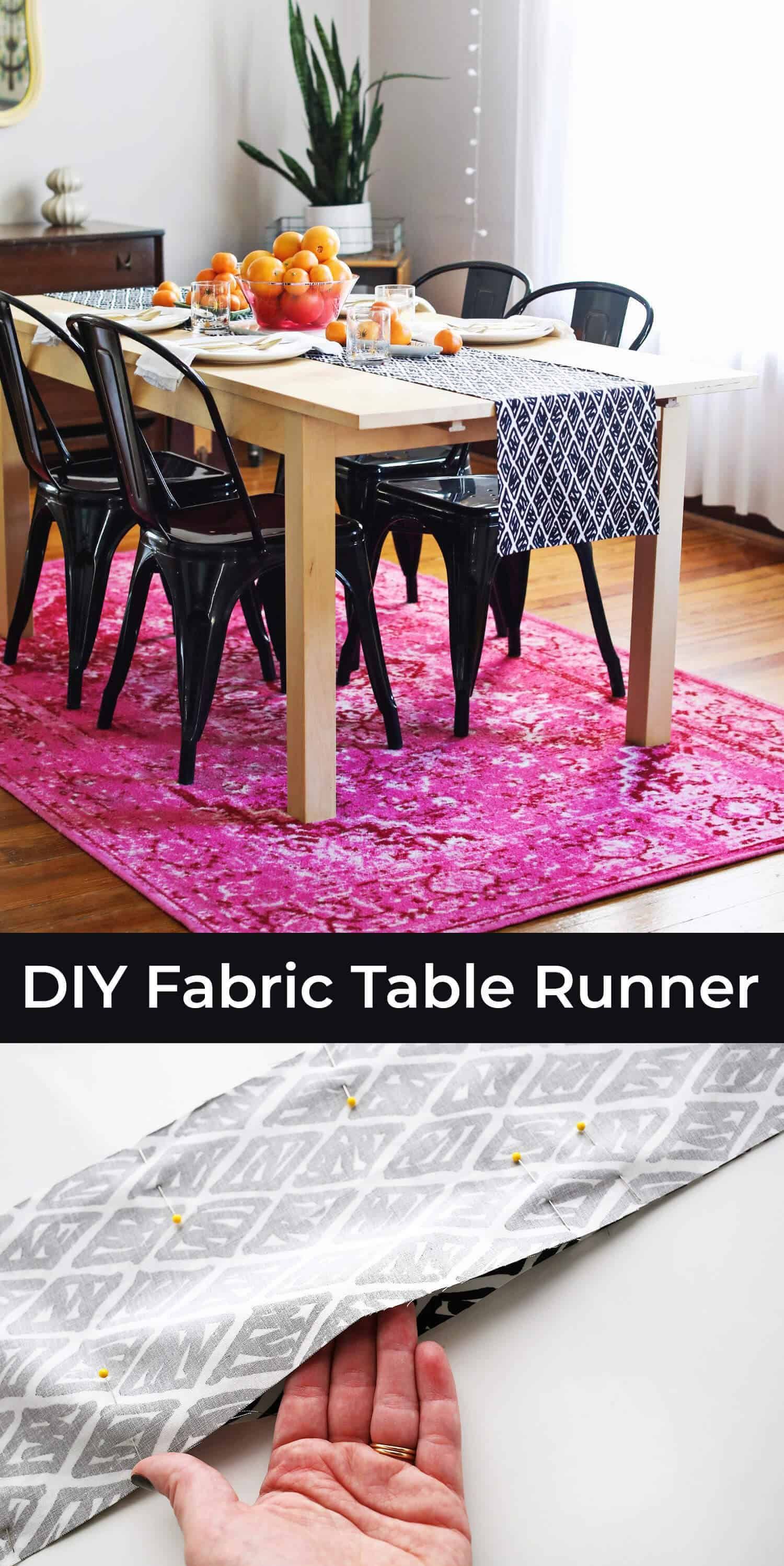 DIY Modern Table Runner -   24 homemade crafts table
 ideas