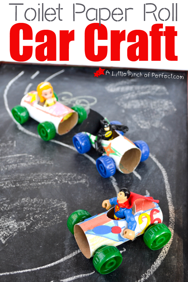 Craft and Play: Toilet Paper Roll Car Craft - -   24 recycled crafts toilet
 ideas