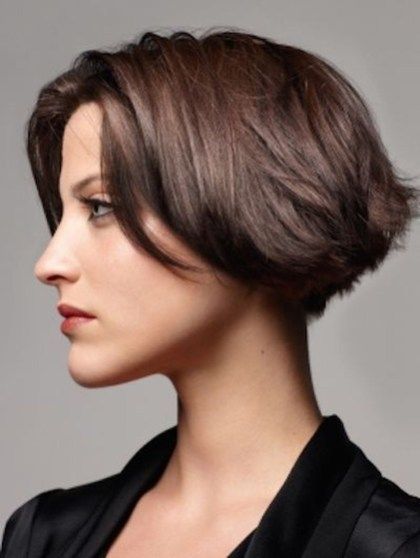 47 Stunning Short Brown Hairstyle Ideas For Women -   24 short style brown
 ideas