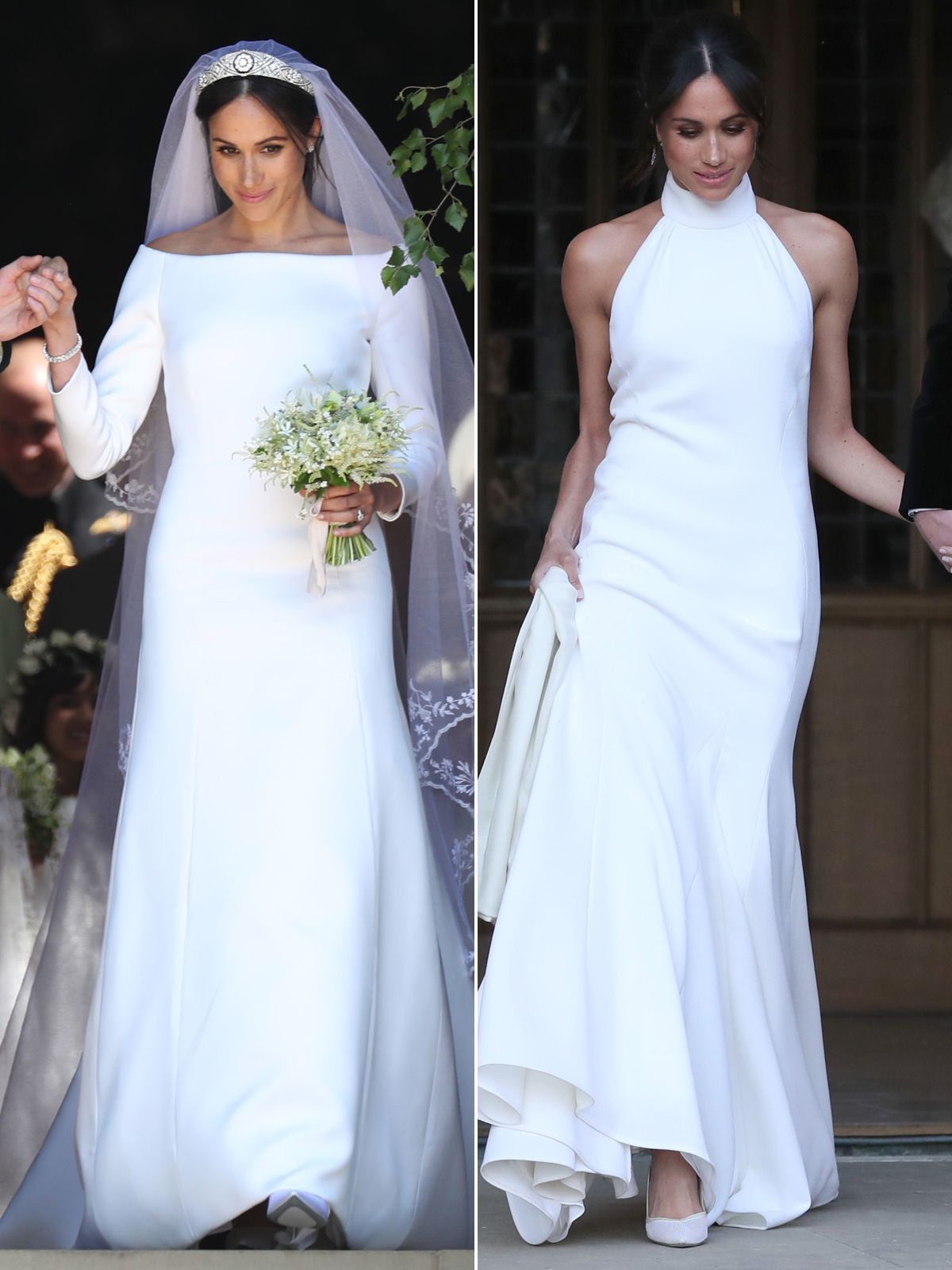 Day to Night! Comparing Meghan Markle's First and Second Wedding Dresses -   24 simple style wedding
 ideas