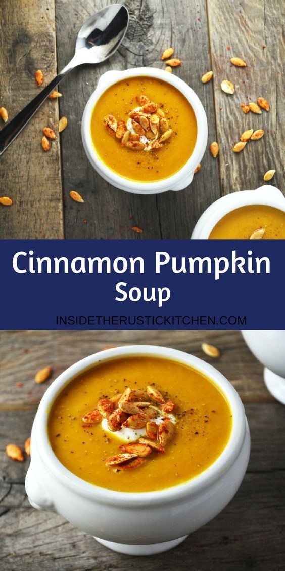 Cinnamon Pumpkin Soup -   24 sweet pumpkin recipes
 ideas