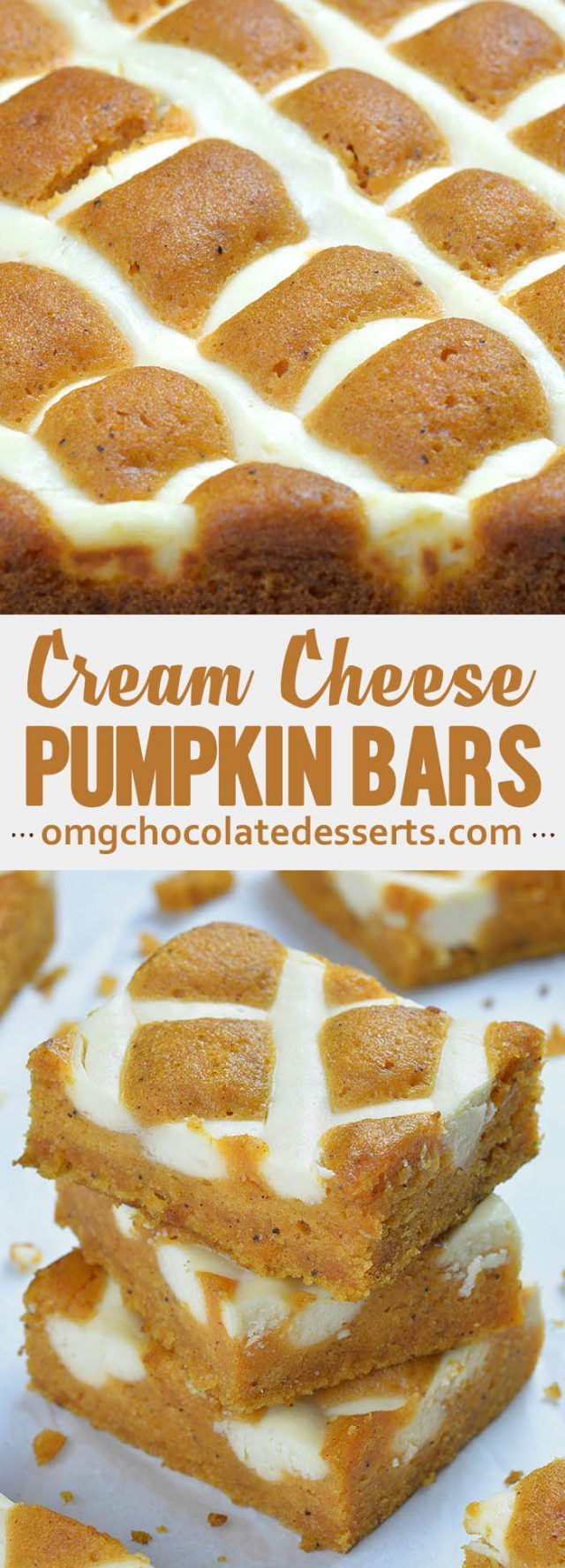 Pumpkin Bars with Cream Cheese -   24 sweet pumpkin recipes
 ideas