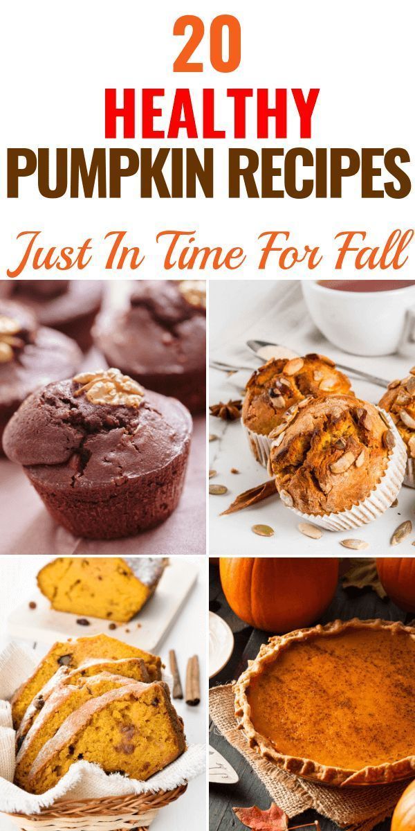 20 Healthy Pumpkin Recipes! Simple No-Guilt Pumpkin Recipes to Get You in The Mood for Fall -   24 sweet pumpkin recipes
 ideas