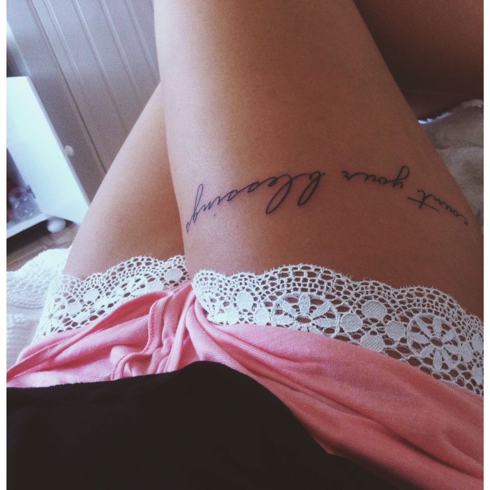 Leg text tattoo #countyourblessings -   24 tattoo quotes leg
 ideas