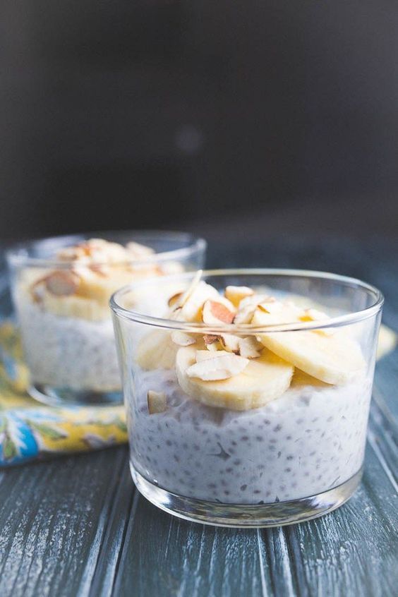 Whole30 banana almond chia pudding -   24 whole 30 vegetarian
 ideas