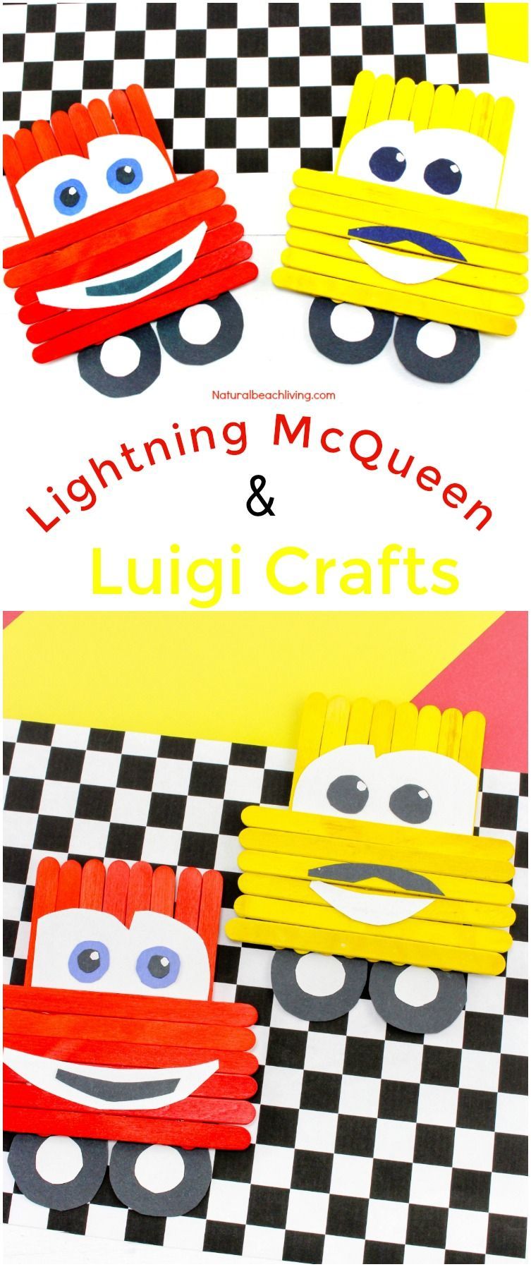 Disney Pixar Cars Popsicle Stick Crafts for kids -   25 cars disney crafts
 ideas