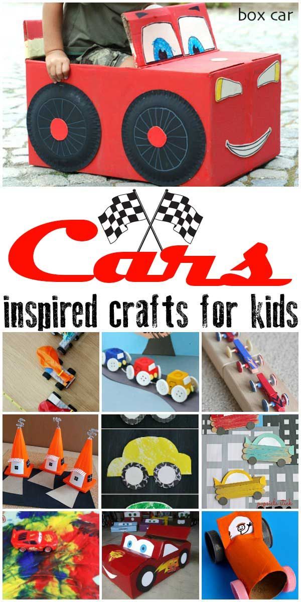 Cars Inspired Crafts for Kids -   25 cars disney crafts
 ideas
