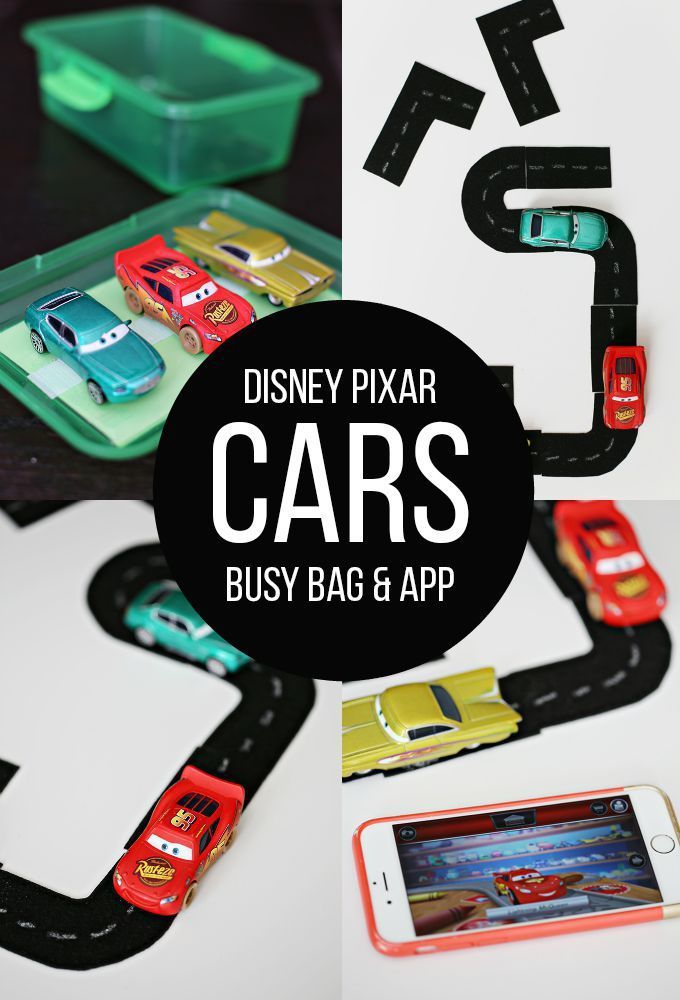 Craft: Disney Pixar Cars Busy Bag and App -   25 cars disney crafts
 ideas