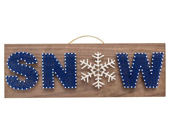 SNOW String Art Kit - DIY Kit, Adult Crafts, Teen Crafts, Winter, Holiday Gift, Christmas Gift, Crafts Kit, Gifts for Women, Arts and Crafts -   25 crafts for women
 ideas