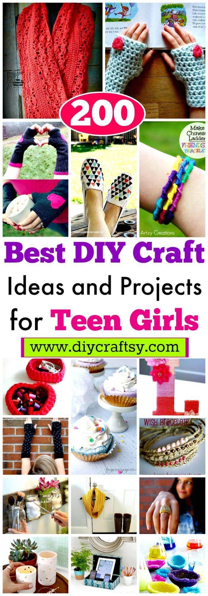 200 Best DIY Craft Ideas and Projects for Teen Girls -   25 crafts for women
 ideas