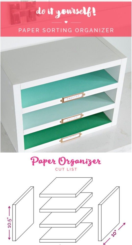 21 Awesome DIY Desk Organizers That Make The Most Of Your Office Space -   25 diy paper organization
 ideas