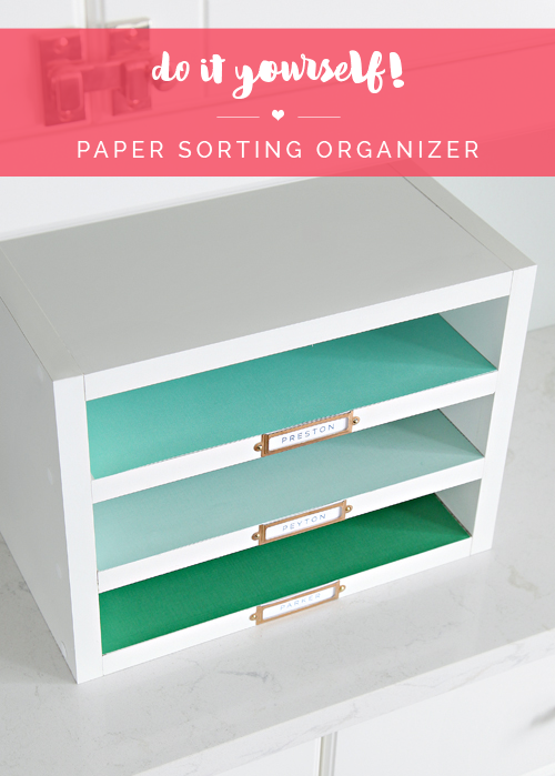 20 Do it Yourself: Paper Sorting Organizer -   25 diy paper organization
 ideas