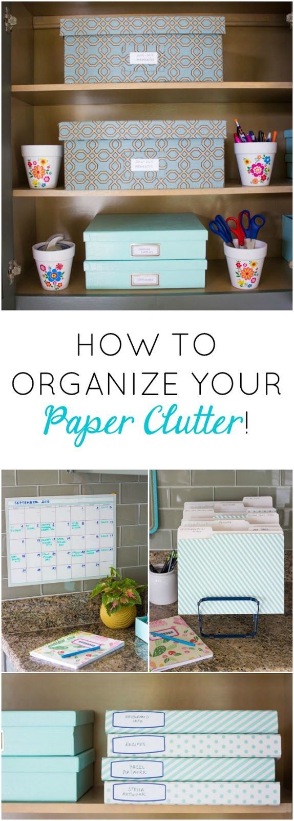 7 Simple Steps to Organizing Your Paper Clutter! -   25 diy paper organization
 ideas