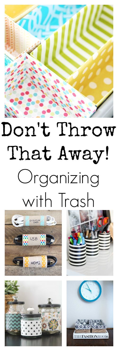 Getting Organized with Trash -   25 diy paper organization
 ideas