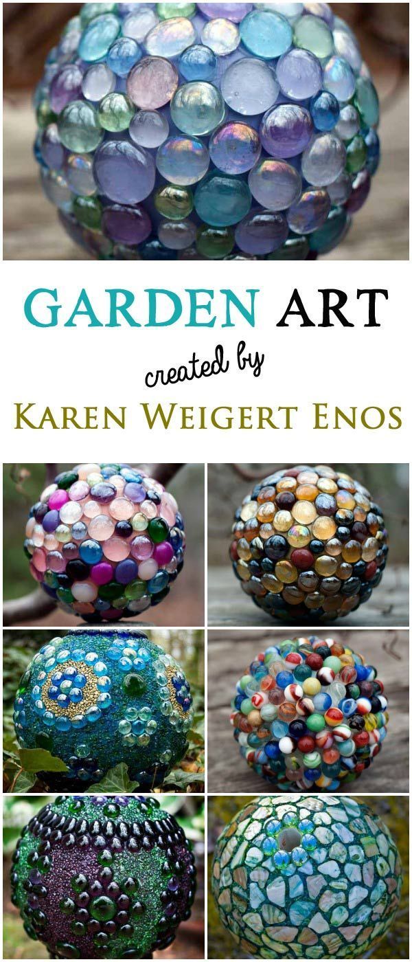Garden Art Orbs with Artist Karen Weigert Enos -   25 diy rock garden
 ideas