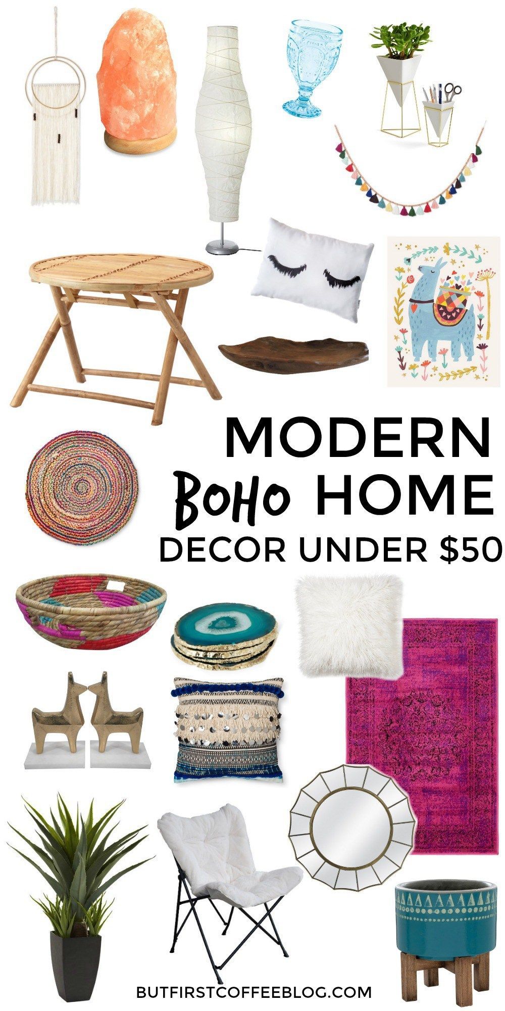 Modern Boho Home Decor That You Can Get for Under $50 -   25 modern bohemian decor
 ideas