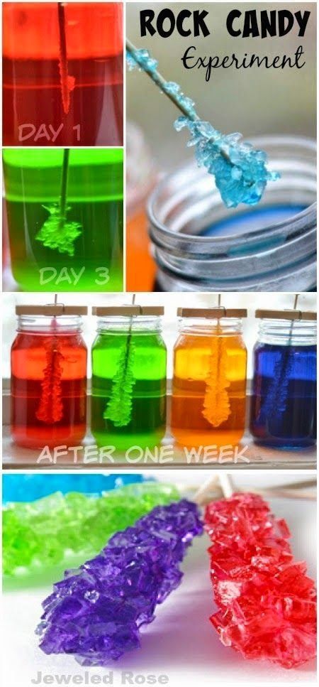 Craft Project Ideas: Rock Candy Experiment                                                                                                                                                                                 More -   25 school age summer crafts
 ideas