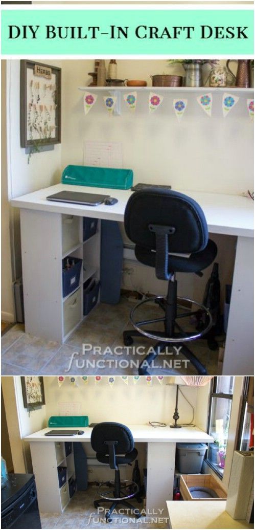 17 Easy To Build DIY Craft Desks You Just Can’t Live Without -   25 simple crafts desk
 ideas