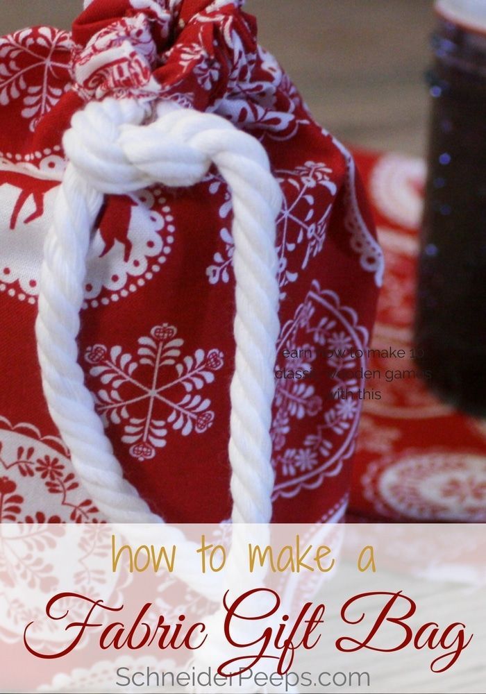 Fabric Gift Bags Tutorial plus 10 other gift wrapping idea -   25 simple crafts gifts
 ideas