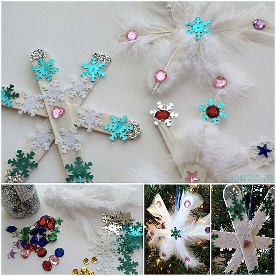 Easy Snowflake Craft for Kids to Make -   25 simple crafts gifts
 ideas