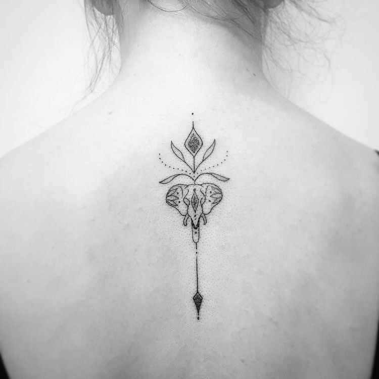 19 elephant tattoo lotus
 ideas