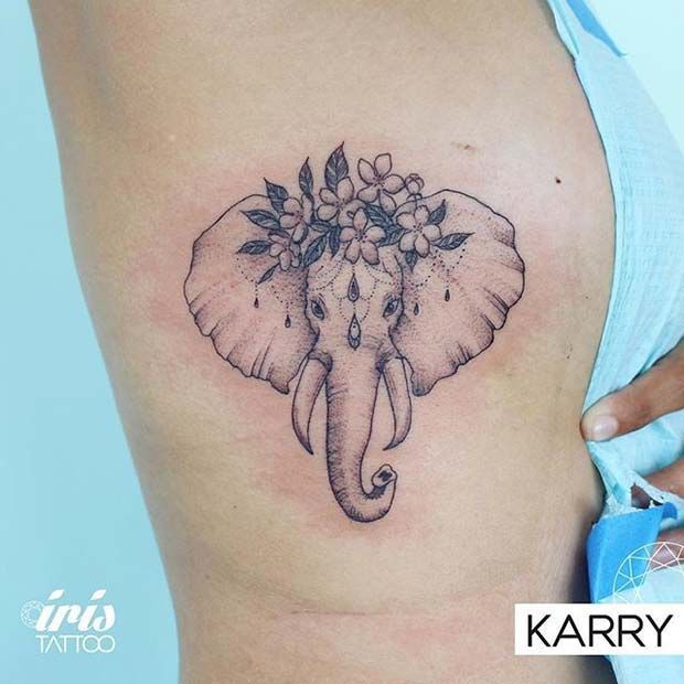 19 elephant tattoo lotus
 ideas