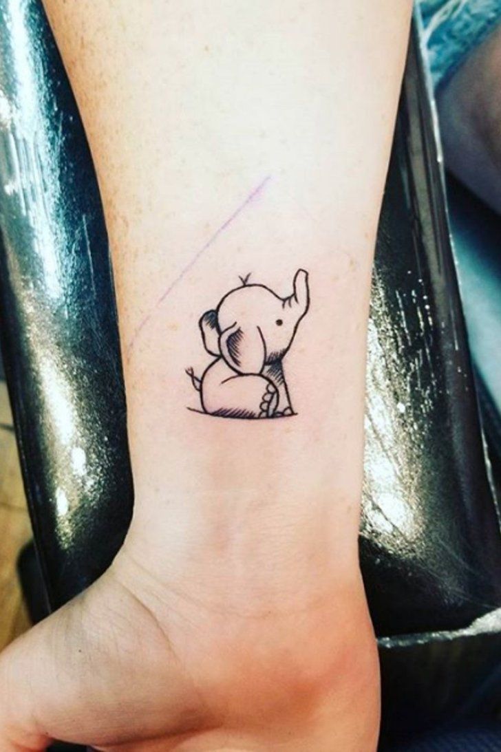 16 Adorable, Tiny Elephant Tattoos That You'll Never Forget -   19 elephant tattoo lotus
 ideas
