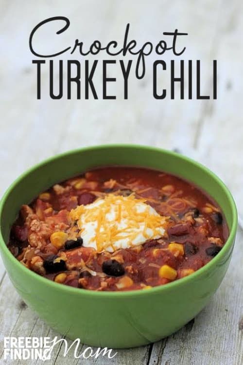 Easy Crockpot Chili Recipe: Crockpot Turkey Chili -   19 ground recipes kidney beans
 ideas