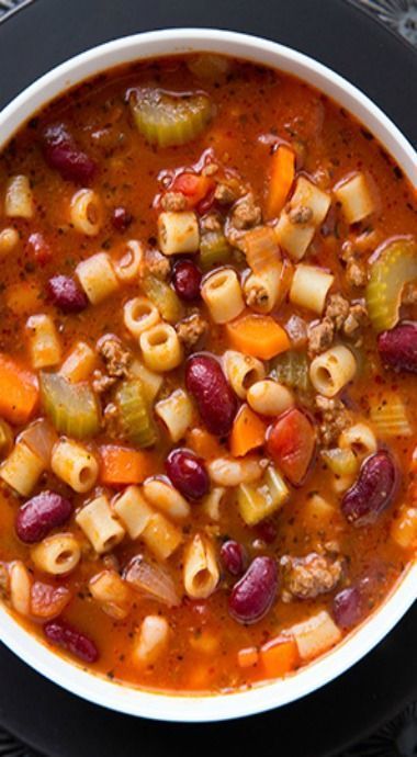 Olive Garden pasta e fagioli soup -   19 ground recipes kidney beans
 ideas