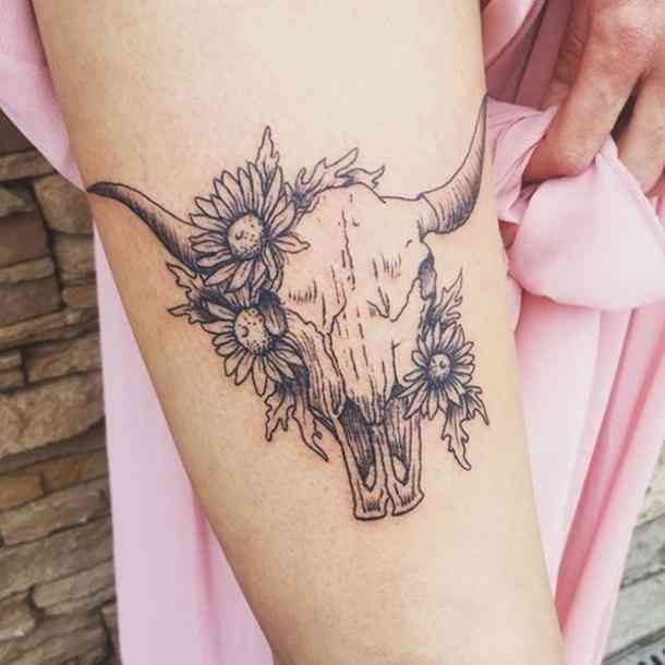 19 skull tattoo forearm
 ideas