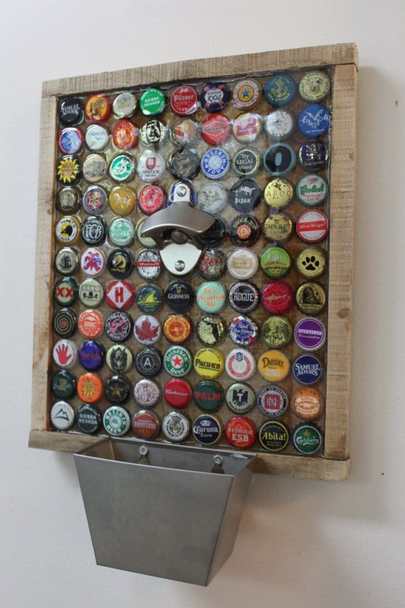 Items similar to 99 Beer Bottle Caps on the Wall....Custom Bottle Cap Beer Opener on Etsy -   20 crafts beer pictures
 ideas