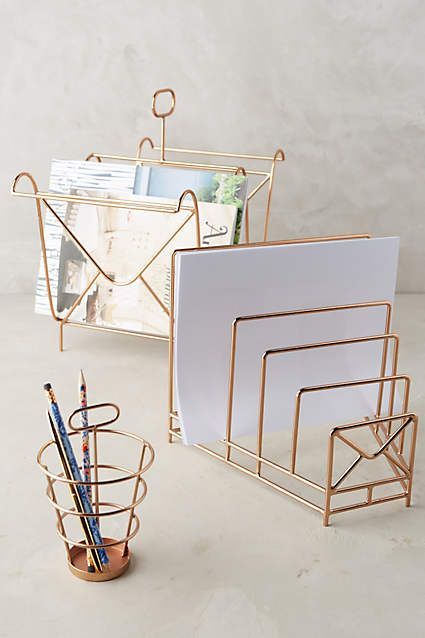 20 desk decor copper
 ideas