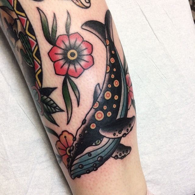 Reddit - tattoos - Traditional humpback whale by Alex Duquette, Omen Tattoo, Halifax NS. -   20 mens tattoo traditional
 ideas