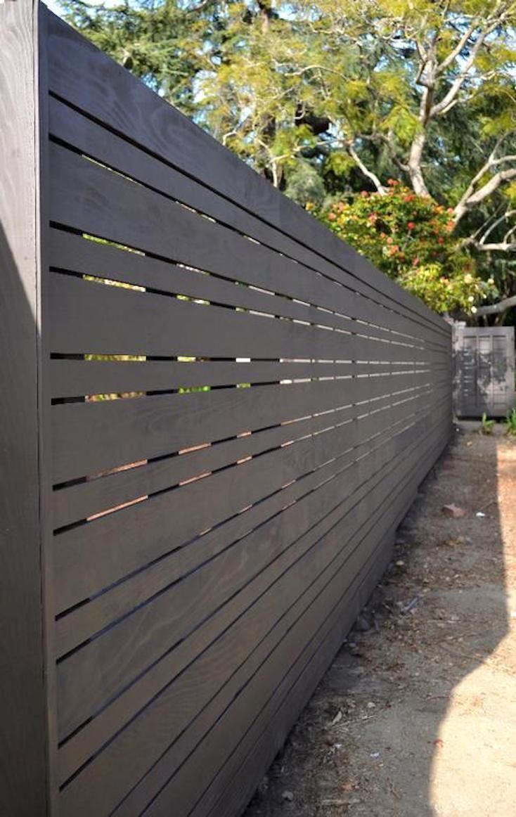 Beautiful Modern Fence Design Ideas -   21 black garden fence
 ideas