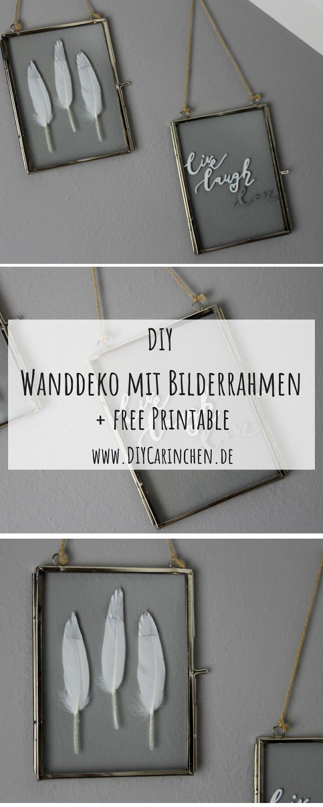 DIY: coole Wanddeko mit aufklappbaren Bilderrahmen - verziert mit Federn und Handlettering -   21 diy deko bilderrahmen
 ideas