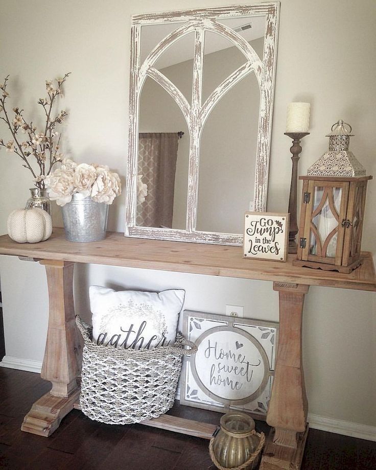 Farmhouse decor -   21 entryway decor mirror
 ideas