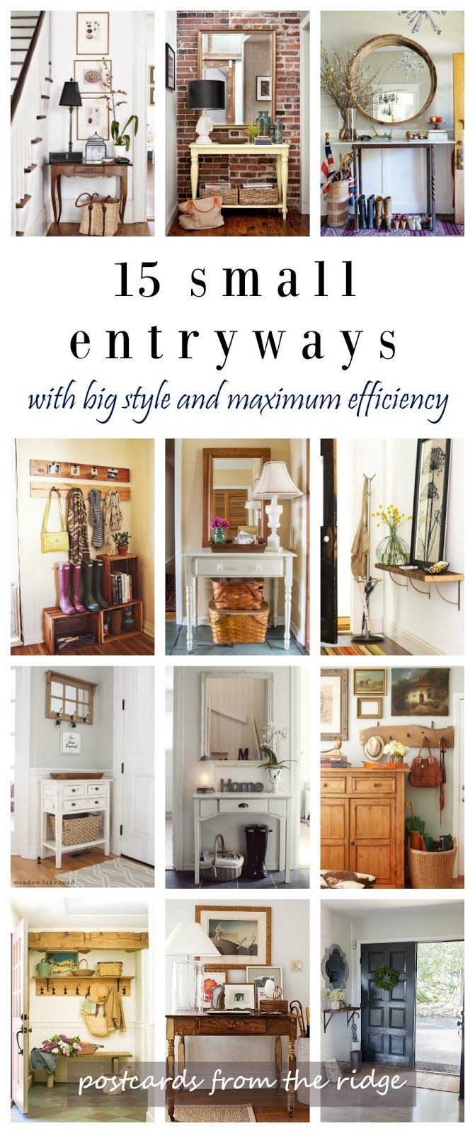 15 Fresh Ideas for Small Entryways -   21 entryway decor mirror
 ideas