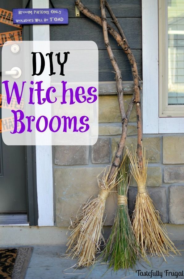 DIY Witches Brooms -   22 boho halloween decor
 ideas