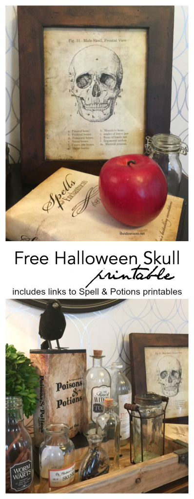 Skull Sign Halloween Printable -   22 boho halloween decor
 ideas