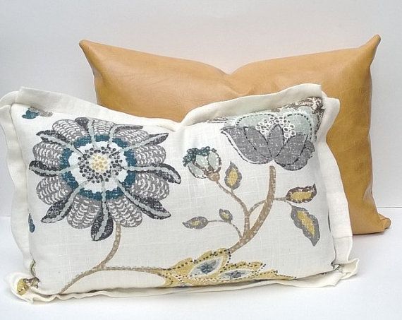 Floral Decorative Pillow Cover With Custom Trim -   22 decor pillows with trim
 ideas